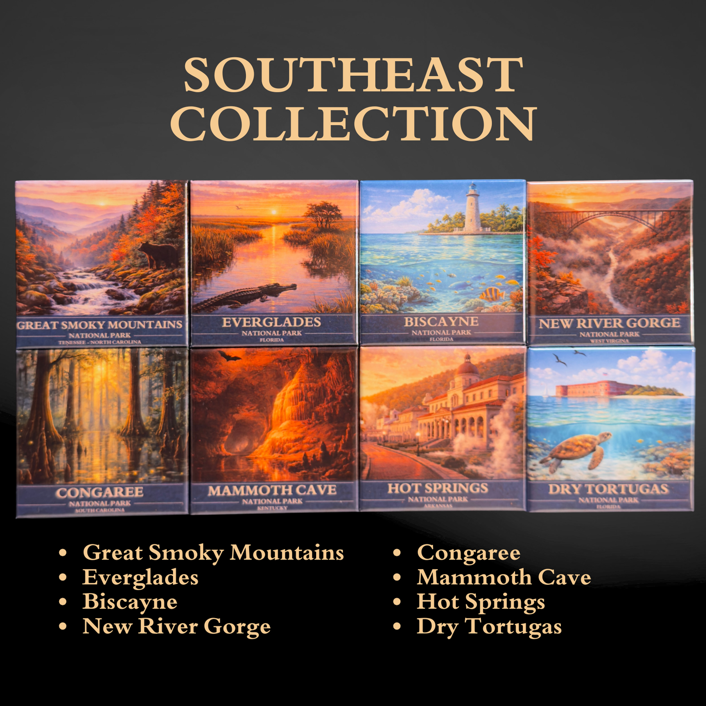 U.S. National Parks Magnet Collection
