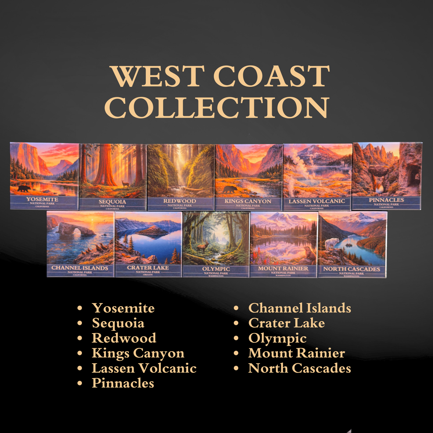 U.S. National Parks Magnet Collection