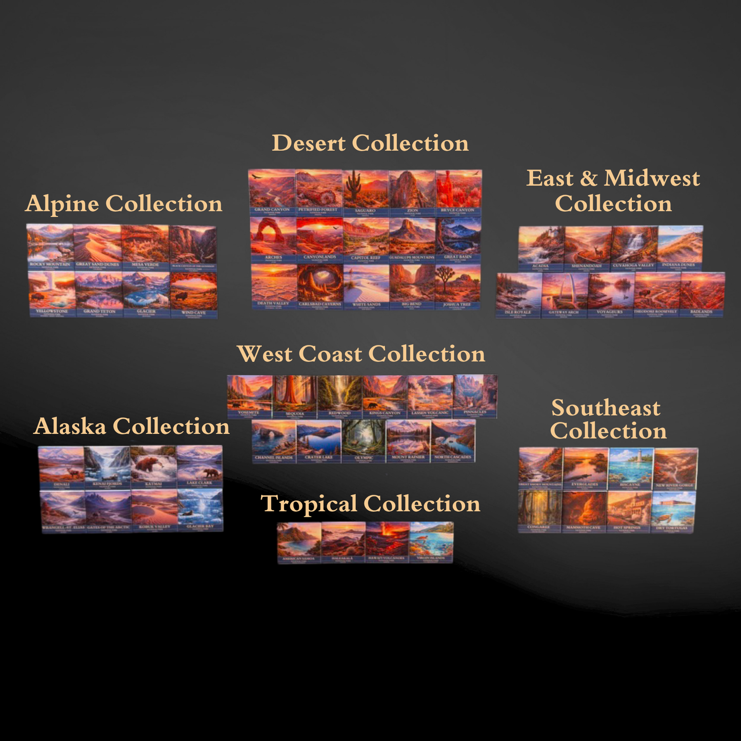 U.S. National Parks Magnet Collection